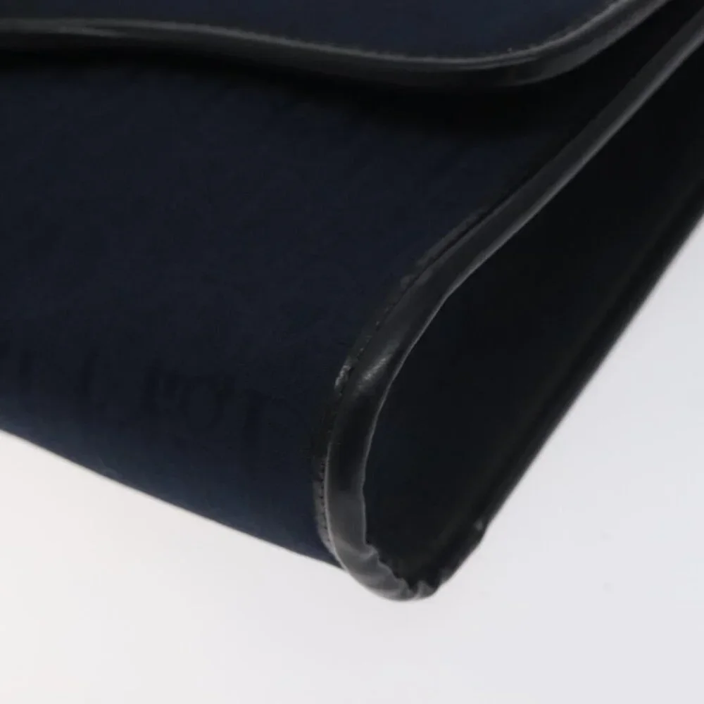 Authentic Christian Dior Trotter Canvas Shoulder Bag Navy - Picture 7 of 16